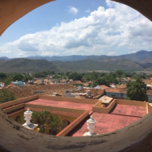 A view from the bell tower at El Museo Nacional de la Lucha Contra Bandidos